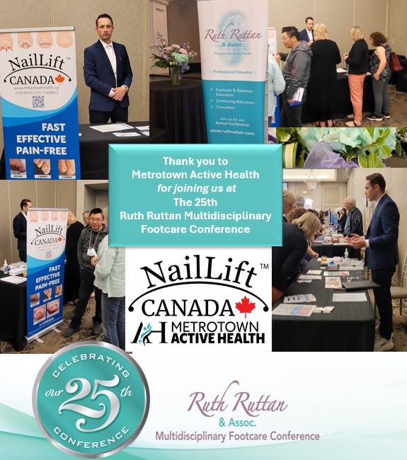 Ruth Ruttan Multidisciplinary Footcare Conference - Exhibitor Metrotown Active Health - Thank you photo