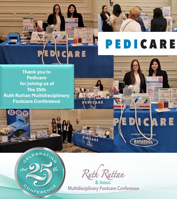 Ruth Ruttan Multidisciplinary Footcare Conference - Exhibitor Pedicare - Thank you photo