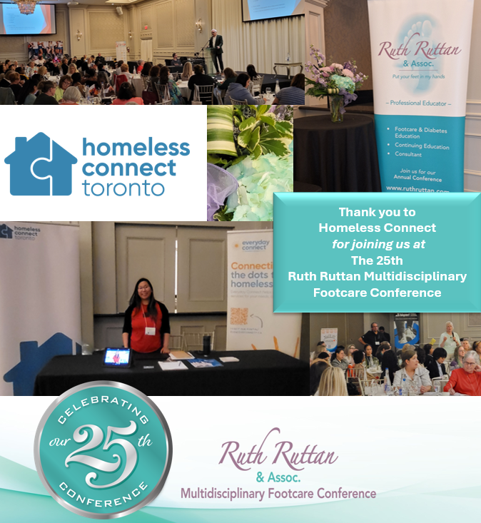 Ruth Ruttan Multidisciplinary Footcare Conference - Exhibitor Homeless Connect Toronto - Thank you photo