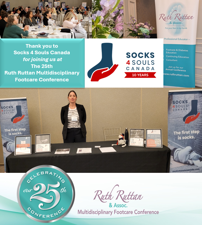 Ruth Ruttan Multidisciplinary Footcare Conference - Exhibitor Socks 4 Souls Canada - Thank you photo